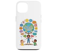 Proud to Teach Multilingual Learners ELL Education Classroom Coque pour iPhone 13