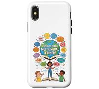 Proud to Teach Multilingual Learners ELL Education Classroom Coque pour iPhone X/XS