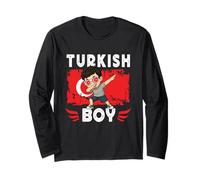 Proud Turkish Boy Dab Pose Turkish Son Guy Turkey Flag Manche Longue