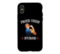 Proud Union Nurse Safe Staffing Saves Night Shift RN ER ICU Coque pour iPhone X/XS