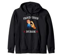 Proud Union Nurse Safe Staffing Saves Night Shift RN ER ICU Sweat à Capuche