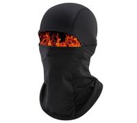 ProudDemon Cache-visage pour homme - Coupe-vent - Thermique - Respirant - Pour l'hiver - Cache-cou - Capuche, Noir , One Size-XXL