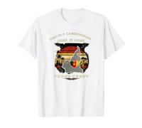 Proudly Cameroonian Diaspora Home is Home Pride T-Shirt Graphique avec Valeur, Homme, Blanc, S