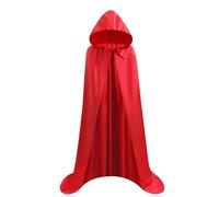 Proumhang Cape à capuchon Rouge Déguisement Adulte Femme Costume Halloween Carnaval Noël