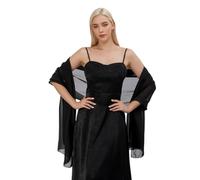 Proumhang Femmes Filles Echarpes en Mousseline Douce pour les Robes de Soirée et les Robes d'occasions Spéciales des Mariées et des Demoiselles d'honneur 70cm x 200cm