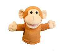 Proumhang Marionnettes à Main avec Bouche Fonctionnelle,Théâtre des Amis des Animaux de la Forêt,Jouet pour Garçon ou Fille,Jouet en Peluche pour Le Jeu Imaginatif,Théâtre Singe 25cm