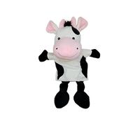 Proumhang Marionnettes à Main avec Corps Entier pour Les Enfants,Jouets en Peluche pour Enfants Zoo Friends Puppet Theatre avec Bouche Ouverte Mobile,Cadeaux pour Garçons et Filles,35cm,Vache