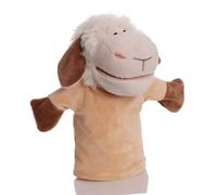 Proumhang Marionnettes à Main pour Enfants,Marionnettes Douces en Peluche d'animaux de Zoo pour Enfants,Garçons et Filles,Grandes Bouches Mobiles Mouton 25cm