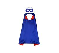 Proumhang Masques de Cape Halloween Noël Carnaval Jour des Enfants Fête d'anniversaire Cosplay Performance Costume Capes de Super-héros pour Enfants de 1 à 9 ans Bleu