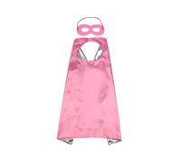 Proumhang Masques de Cape Halloween Noël Carnaval Jour des Enfants Fête d'anniversaire Cosplay Performance Costume Capes de Super-héros pour Enfants de 1 à 9 ans Rose