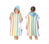 Proumhang Poncho de Surf/Bain/Piscine/Plage pour Enfants,Serviette de Bain à Capuche en Microfibre,Peignoir à Langer en éponge,Poncho de Bain à Capuche pour Garçons et Filles Style 5 75x60cm
