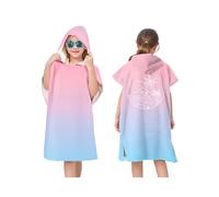 Proumhang Poncho de Surf/Bain/Piscine/Plage pour Enfants,Serviette de Bain à Capuche en Microfibre,Peignoir à Langer en éponge,Poncho de Bain à Capuche pour Garçons et Filles Style 4 75x60cm