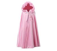 Proumhang Superbe Cape de Princesse pour Filles - Idéale pour Déguisements,Carnavals,Fêtes de Noël,Anniversaires et Halloween. Matériau Léger et Design élégant pour Un Look Féerique Rose L
