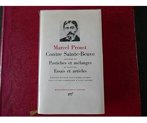 Proust : Contre Sainte-Beuve