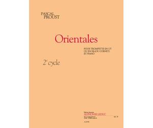 Proust: orientales (cycle 2) pour trompette en ut ou en si b (ou cornet) et piano trompette
