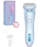 Proustore Razor, Proustore Pro 3.0 Electric Razor for Women, 2 in 1 Electric Lady Shaverwith Removable Head Dual Head Wet & Dry (Blue)