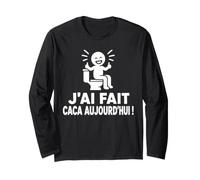 Prout Toilette WC Blague Drôle Humour J'Ai Fait Caca Manche Longue