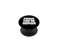 Prouvez Que Vous êtes Humain Glitch Cyberpunk Tech Meme PopSockets PopGrip Adhésif