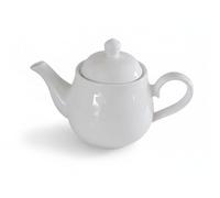 Provance Cafetière et théière en porcelaine de qualité supérieure, blanche, élégante avec couvercle, en 2 tailles, théière de service intemporelle pour un café et un thé élégants (950 ml)