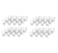 Provance Lot de 48 verres à liqueur courts en verre à tequila - 2 cl - 4 cl - 20 ml - 40 ml - Verre à vodka - Verre à vodka - Stable - Fond renforcé - Passe au lave-vaisselle