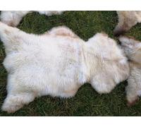 Provellus Peau de mouton écologique véritable chiné extra douce (longueur 100-110 cm, 3 pelotes)