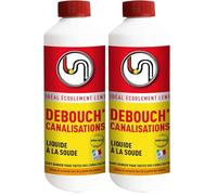 PROVEN ORAPI Débouch'Canalisation - Liquide à la soude - Ecoulement lent - Dissout toutes matières organiques - Mono-dose - 500 ml - Fabrication française (Lot de 2)