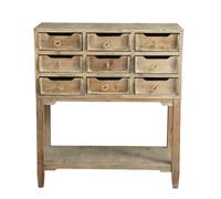 PROVENCE - Console de rangement en bois marron L80 Marron