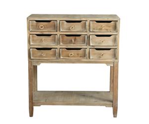 PROVENCE - Console de rangement en bois marron L80 Marron