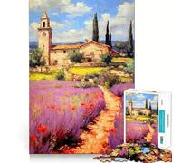 Provence, France Puzzle de 1000 pièces pour Adultes, Jeu intellectuel et Relaxant, découpe de qualité, pièce d'art 38x26cm
