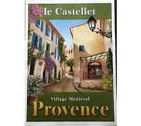 Provence - Le Castellet - Village médiéval - 50x70 cm - AFFICHE / POSTER G