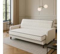 Provence literie Matelas 130x190 cm Ferme pour Tous Clic Clac + Alese x 16 cm Ressorts Premium + memoire de Forme - Dim Assise 60 cm - 5 Zones de Confort - Haute Resilience -