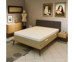 Provence Literie Surmatelas Ergonomique Hyper Moelleux Top Confort 160x200 x 5,5 cm Déhoussable Entretien Facile - Anallergique - à l'Aloe Vera