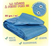 Provence Outillage 1817 Bâche lourde armée 5 x 8 140 g/m²