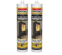 Provence Outillage 3682 Mastic réfractaire (Lot de 2)