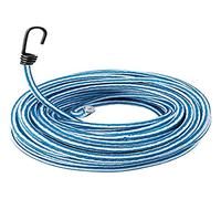Provence Outillage 5481 Rouleau tendeur élastique 10 m ø 8 mm avec 20 Crochets,couleur aléatoire