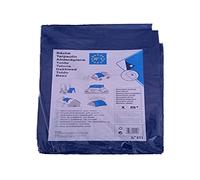 Provence Outillage Bâche de Protection - Bache étanche - Bache extérieure - Bache Imperméable - 340 - Bâche armée tressée - 2 x 3 m - 68 g/m2 - Bleue - Munie d'œillets métalliques