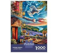 Provence Puzzle 1000 Pièces Difficile pour Adults Adolescents Et Enfants Puzzles, Jeu De Défi Intellectuel 52x38cm/1000pcs
