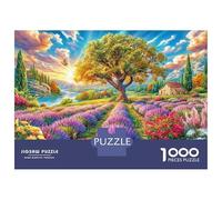 Provence Puzzle 1000 Pièces, Difficile Puzzles pour Adults Enfant, Jeu De Défi Intellectuel 52x38cm/1000pcs