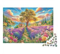 Provence Puzzle 1000 Pièces pour Adultes Et Adolescents De 14 Ans Et Plus, Jeu De Défi Intellectuel 52x38cm/1000pcs
