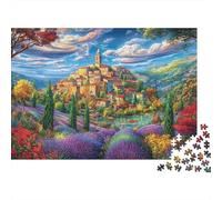 Provence Puzzle 1000 Pièces pour Adultes Et Enfants Difficile DIY Jigsaw Puzzle Casse-tête De Jeu Familial Jouets De Défi 52x38cm/1000pcs