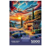 Provence Puzzle 1000 Pièces pour Adultes Et Enfants Difficile DIY Jigsaw Puzzle Casse-tête De Jeu Familial Jouets De Défi 38x26cm/1000pcs