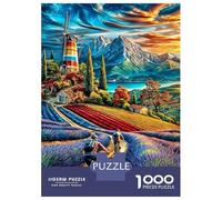 Provence Puzzle 1000 Pièces pour Adultes Et Enfants - Difficile Puzzles, Activité Familiale Captivante,Jeu De Défi Intellectuel 52x38cm/1000pcs