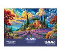 Provence Puzzle 1000 Pièces pour Adults Et Enfants, Jeu De Défi Intellectuel Puzzles52x38cm/1000pcs