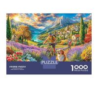 Provence Puzzle 1000 Pièces pour Adults Et Enfants, Jeu De Défi Intellectuel Puzzles70x50cm/1000pcs