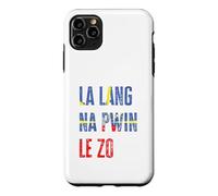 Proverbe créole réunionnais 974 La Lang na pwin Le zo Coque pour iPhone 11 Pro Max