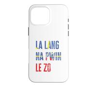 Proverbe créole réunionnais 974 La Lang na pwin Le zo Coque pour iPhone 16 Pro Max
