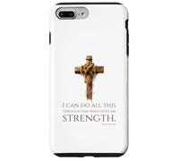 Proverbe de la Bible chrétienne - Philippiens 4:13 - Motivation Coque pour iPhone 7 Plus/8 Plus