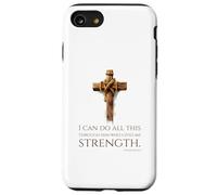 Proverbe de la Bible chrétienne - Philippiens 4:13 - Motivation Coque pour iPhone SE (2020) / 7/8