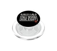 Proverbe Japonais Daruma Fall Seven Rise Eight Kanji Souvenir PopSockets PopGrip pour MagSafe