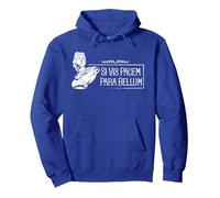 Proverbe Latin - Si Vis Pacem Para Bellum Sweat à Capuche, Unisexe pour Adultes, Bleu Royal, XL